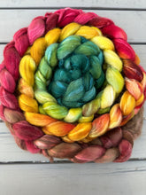 Load image into Gallery viewer, BFL/Silk Gradient 8 Ounce Braids Spinning Fiber