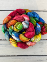 Load image into Gallery viewer, Alpaca/Merino/Camel/Silk Top 4 Ounce BraidsHand Dyed Spinning Fiber