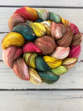 Load image into Gallery viewer, Alpaca/Merino/Camel/Silk Top 4 Ounce BraidsHand Dyed Spinning Fiber
