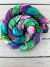 Load image into Gallery viewer, Alpaca/Merino/Camel/Silk Top 4 Ounce BraidsHand Dyed Spinning Fiber
