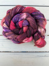 Load image into Gallery viewer, Alpaca/Merino/Camel/Silk Top 4 Ounce BraidsHand Dyed Spinning Fiber