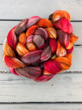Load image into Gallery viewer, Alpaca/Merino/Camel/Silk Top 4 Ounce BraidsHand Dyed Spinning Fiber