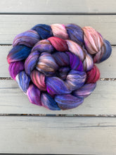 Load image into Gallery viewer, Alpaca/Merino/Camel/Silk Top 4 Ounce BraidsHand Dyed Spinning Fiber
