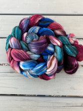 Load image into Gallery viewer, Alpaca/Merino/Camel/Silk Top 4 Ounce BraidsHand Dyed Spinning Fiber