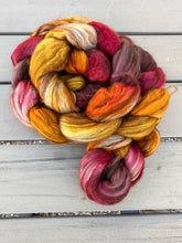 Load image into Gallery viewer, Alpaca/Merino/Camel/Silk Top 4 Ounce BraidsHand Dyed Spinning Fiber