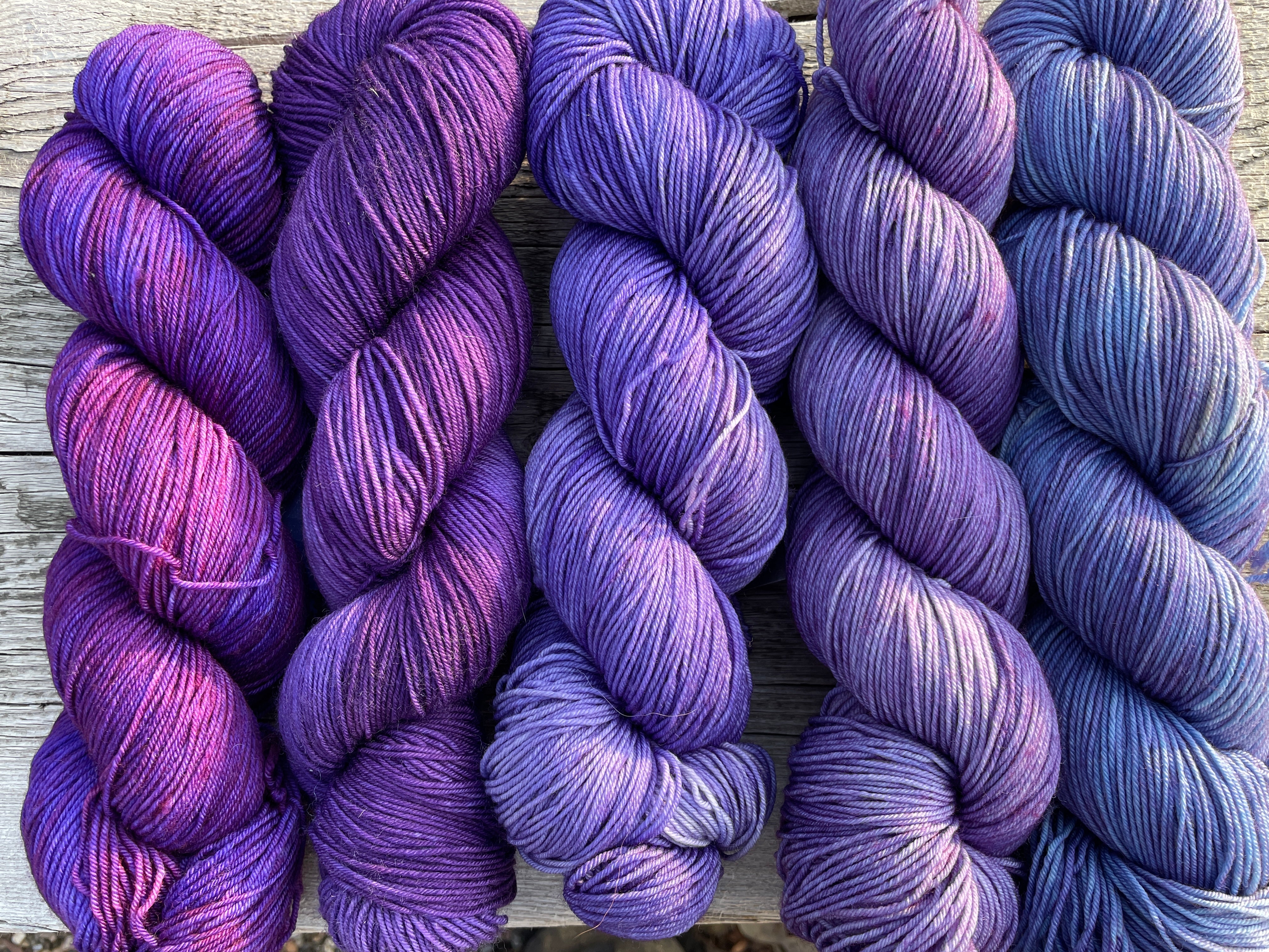 Mountain Sock Five Skein Gradient Yarn Kit Purple Majesty – Teton Yarn  Company