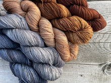 Load image into Gallery viewer, Mountain Sock Five Skein Gradient Yarn Kit Stone and Earth