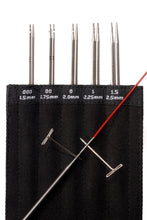 Load image into Gallery viewer, ChiaoGoo Twist Red Lace Mini 4" Interchangeable Knitting Needle Set US Size 000-1.5
