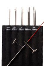 Load image into Gallery viewer, ChiaoGoo Twist Red Lace Mini 5" Interchangeable Knitting Needle Set US Size 000-1.5