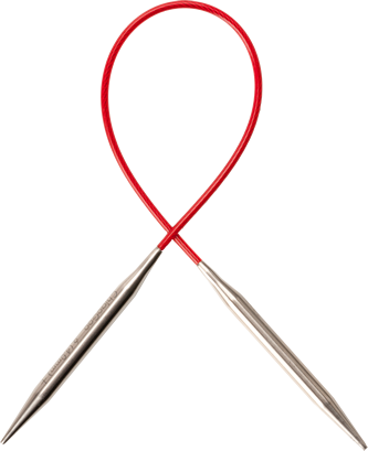 ChiaoGoo Premium Stainless Steel Red Circular Knitting Needles