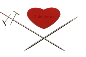 ChiaoGoo Twist Red Lace Interchangeable Knitting Needle 5 Tip Set-Mini