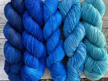 Load image into Gallery viewer, Mountain Sock Five Skein Gradient Yarn Kit Singing the Blues
