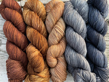 Load image into Gallery viewer, Mountain Sock Five Skein Gradient Yarn Kit Stone and Earth
