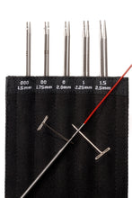 Load image into Gallery viewer, ChiaoGoo Twist Red Lace Mini 4&quot; Interchangeable Knitting Needle Set US Size 000-1.5
