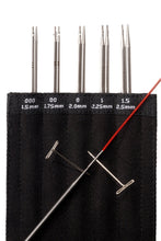 Load image into Gallery viewer, ChiaoGoo Twist Red Lace Mini 5&quot; Interchangeable Knitting Needle Set US Size 000-1.5
